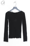 BASERANGE OMATOR Long-sleeved T-shirt BAS-TTOML-WO-WI24-HEI Black